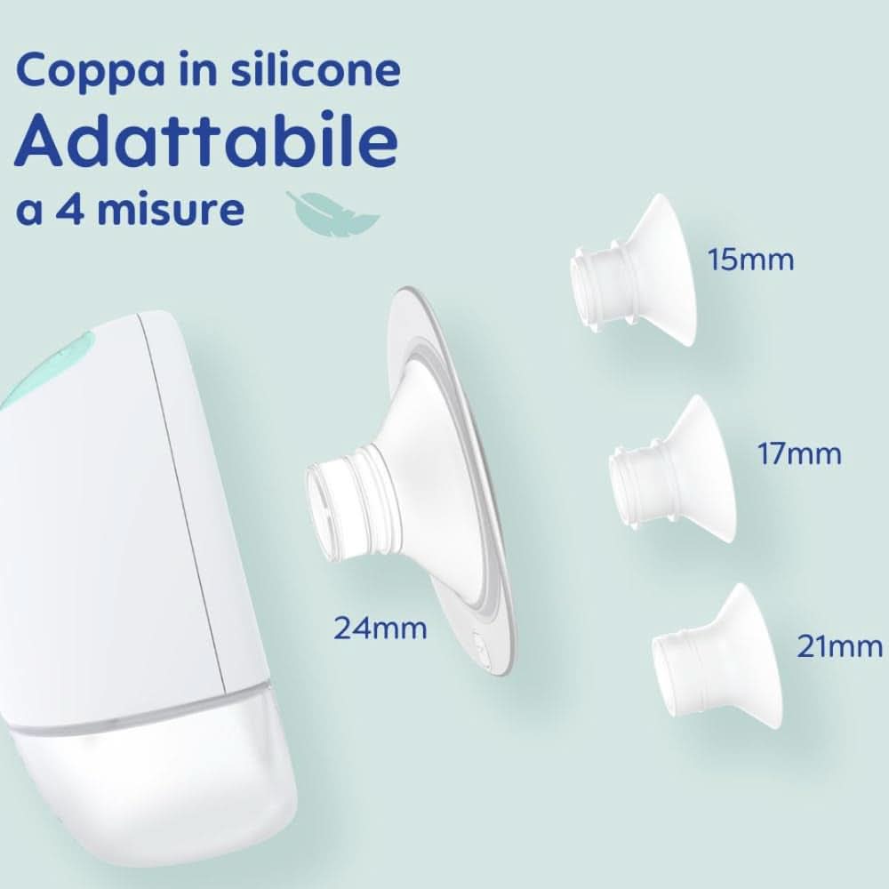 MAM Move Sacaleches portátil con 3 modos de funcionamiento y 5 niveles de intensidad, carcasa de silicona Skinsoft, regulable en 4 tamaños Accesorios Alimentación y Lactancia Bebe Naty Shop