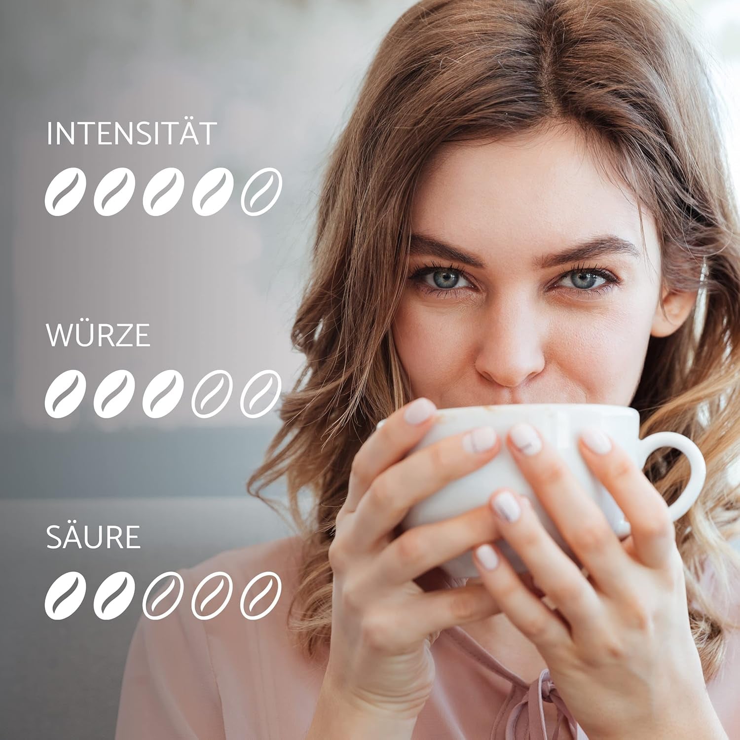 Café HAG Classic Mild Café Crema, boabe de cafea integrală decofeinizată, intensitate 4/5, pentru uz profesional Cafea Naty Shop