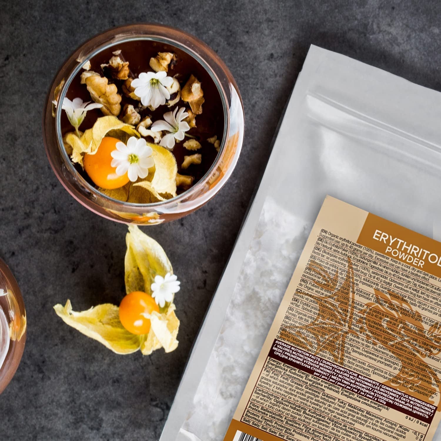 Bio Erythrit - Polvo, 100% Bio, Vegano, Calorien Nulo-1Kg Edulcorantes Naty Shop