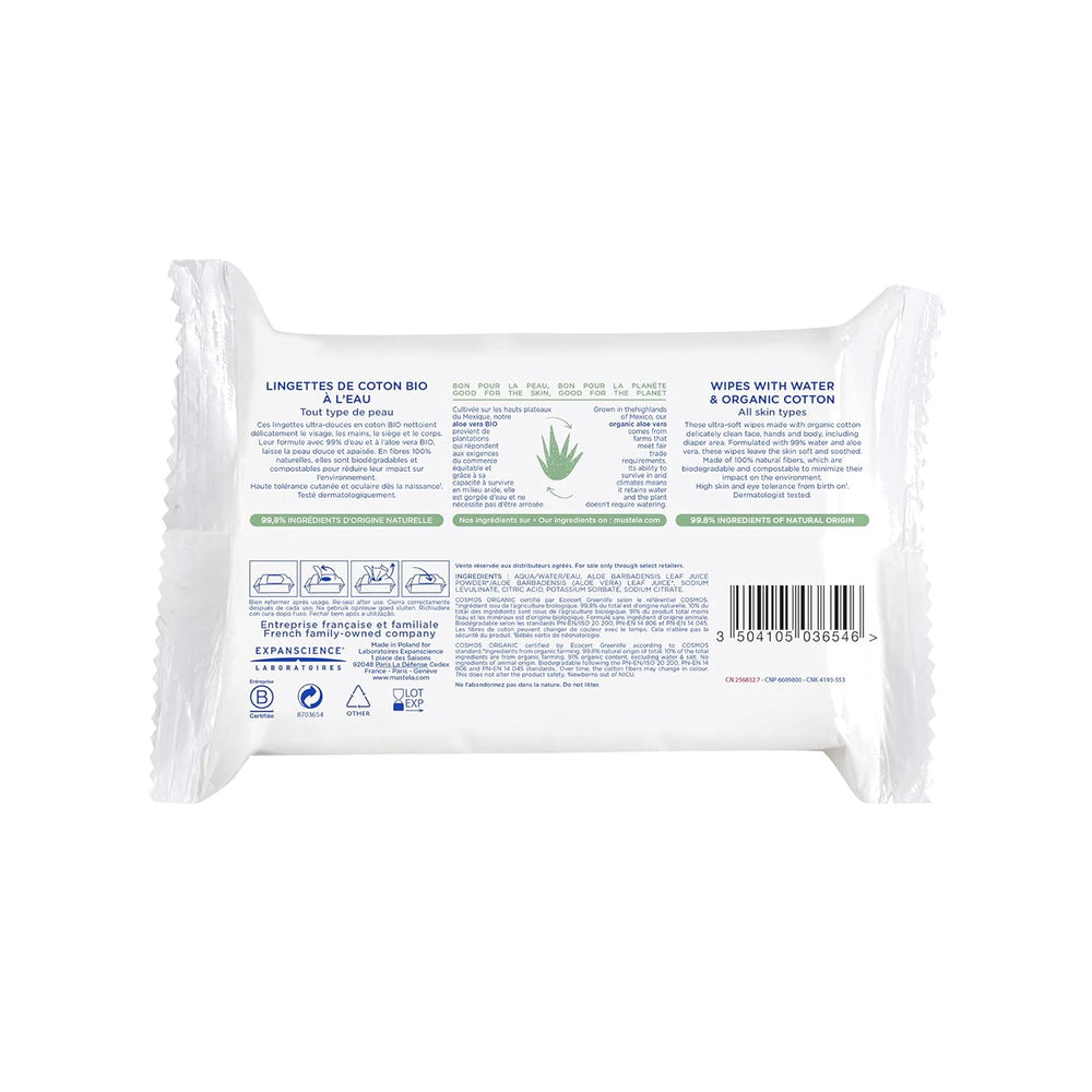 Lingette Coton À L'Eau 60uds