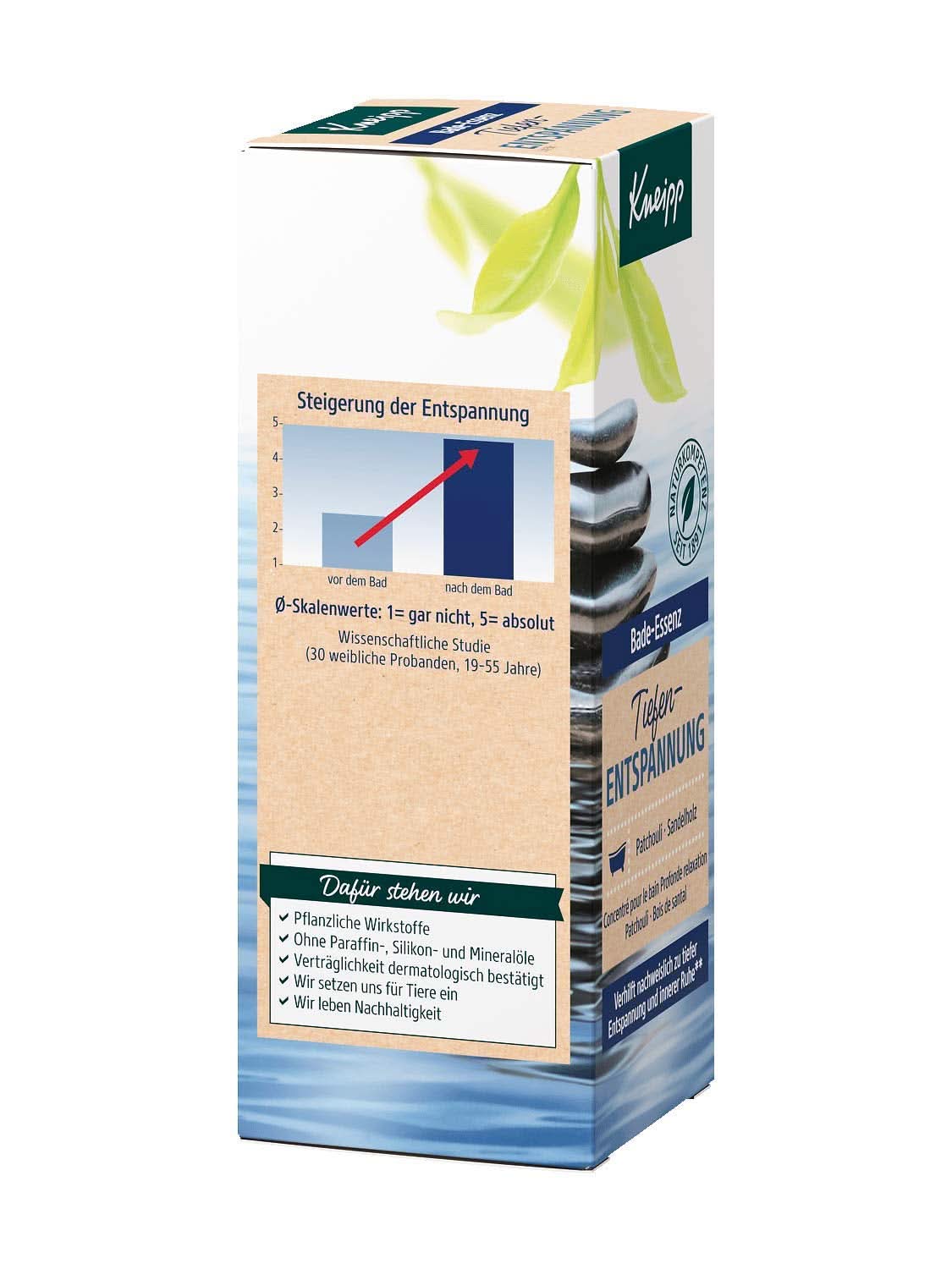 Kneipp , ulei de baie cu ulei esențial natural de patchouli și extract de lemn de santal pentru relaxare profundă și calmare, 100ml Naty Shop