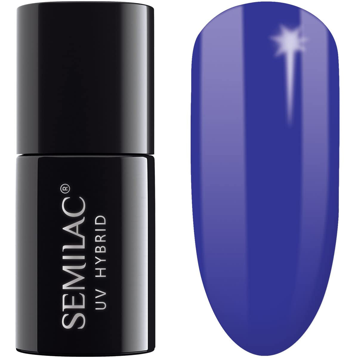 Semilac UV Nagellack Hybrid 404 Muffin de Frijoles Negros 7ml Kollektion Sabores de Otoño