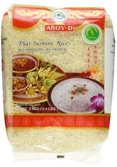 Arroz aromático Aroy-D, 100% arroz de grano largo, 1 paquete (1 x 2 kg)