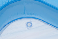 Bestway - Piscina Hinchable Rectangular Blue Deluxe, 211 x 132 x 46 cm, Azul/Blanco