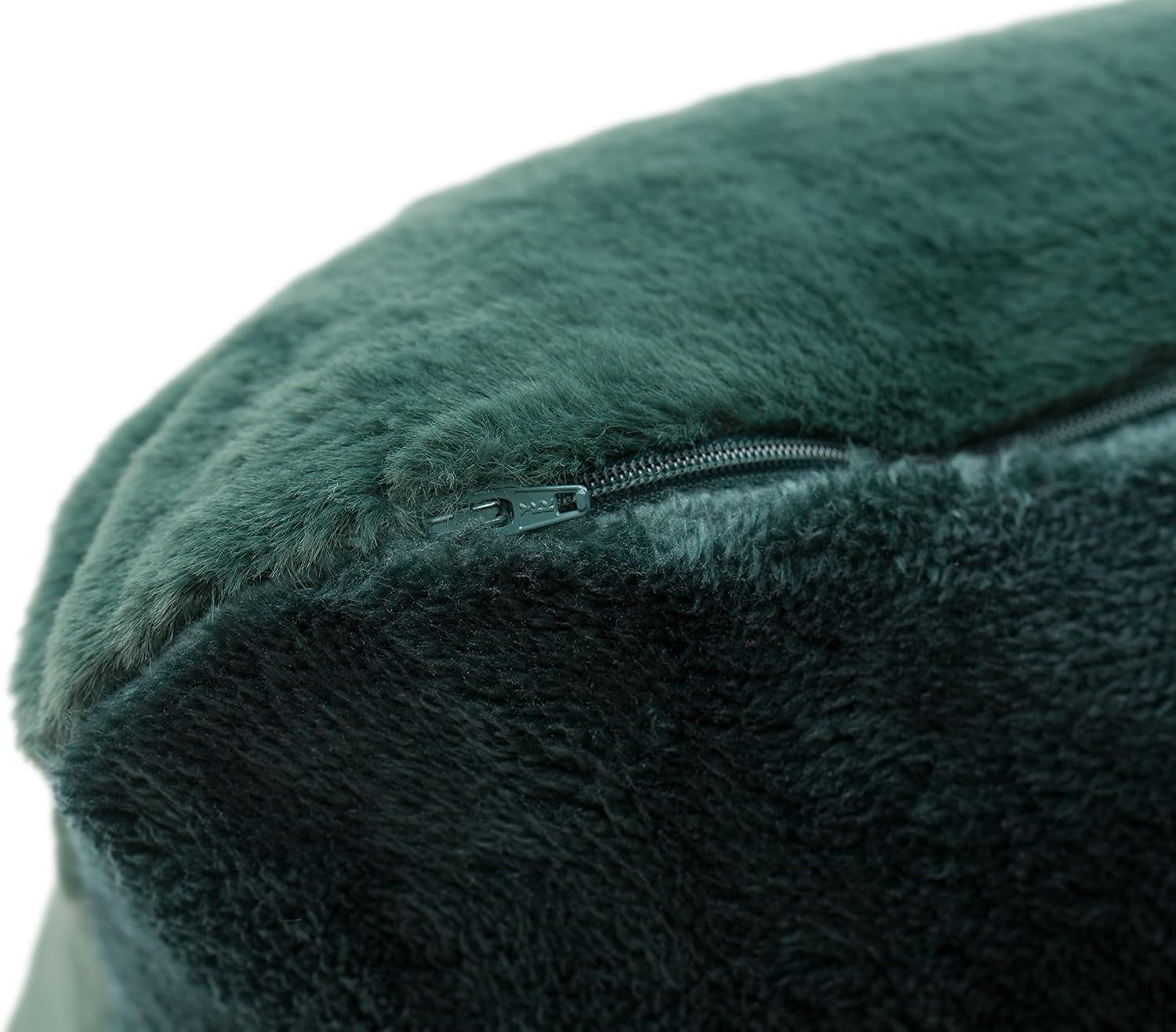 Gözze - Cómoda funda de almohada, Merino Feeling, 50X50 Cm - Verde oscuro Camas y mantas Besuche den Gözze-Store