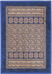 BASSETTI bumbac carouri TORCELLO culoare DARK BLUE B1 dimensiunea 135X190 Plapumi si pilote Naty Shop Albastru închis 135X190