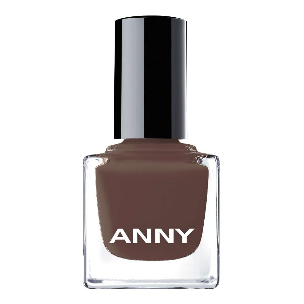 ANNY Esmalte de uñas - Esmalte de uñas de color de alta calidad, duradero, resistente a las astillas y de secado rápido, color: rojo hermana - marrón moca elegante - 15 ml
