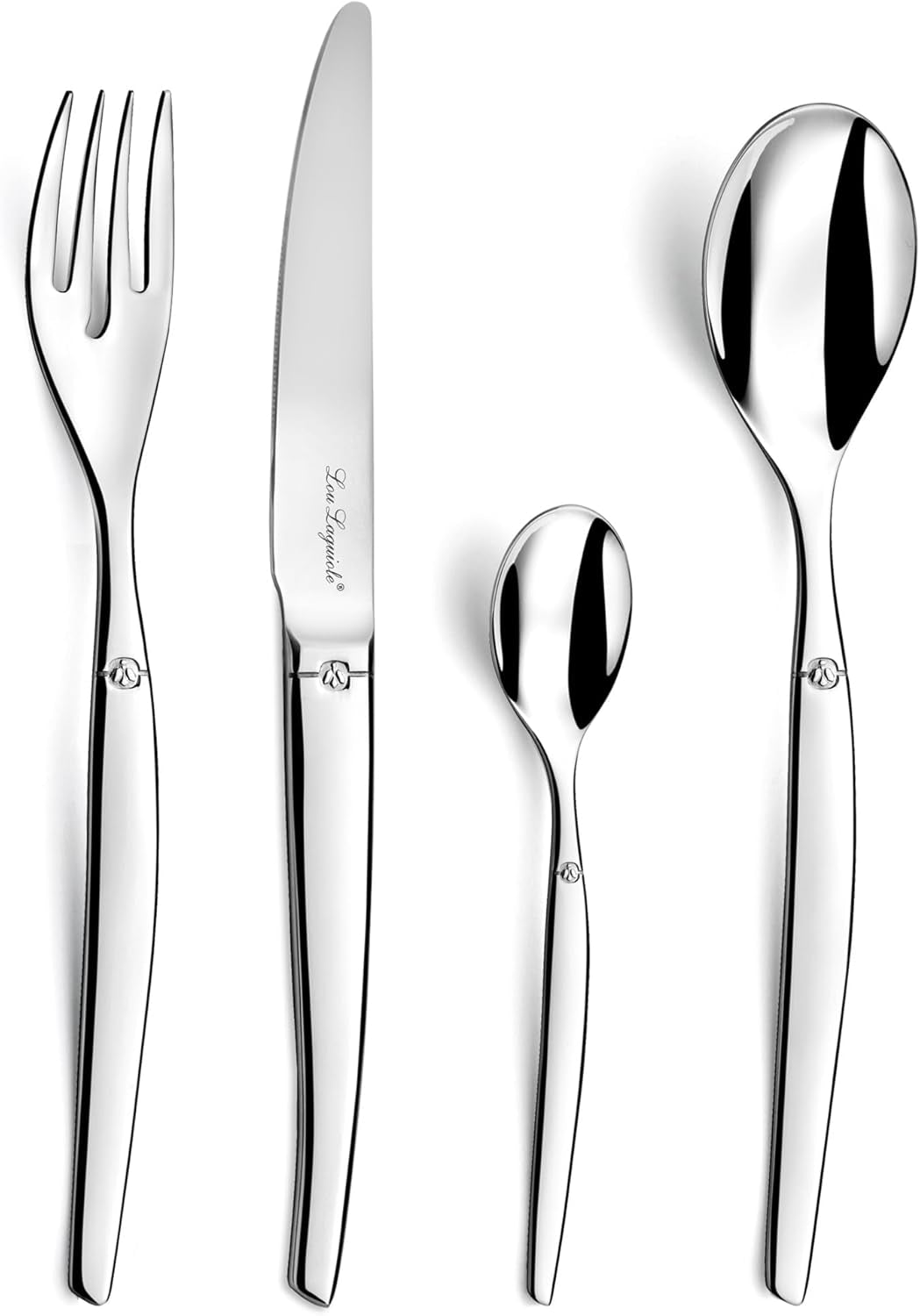 Juego de cubiertos JET, cubiertos de mesa, 6 personas, 24 piezas Cocina Naty Shop