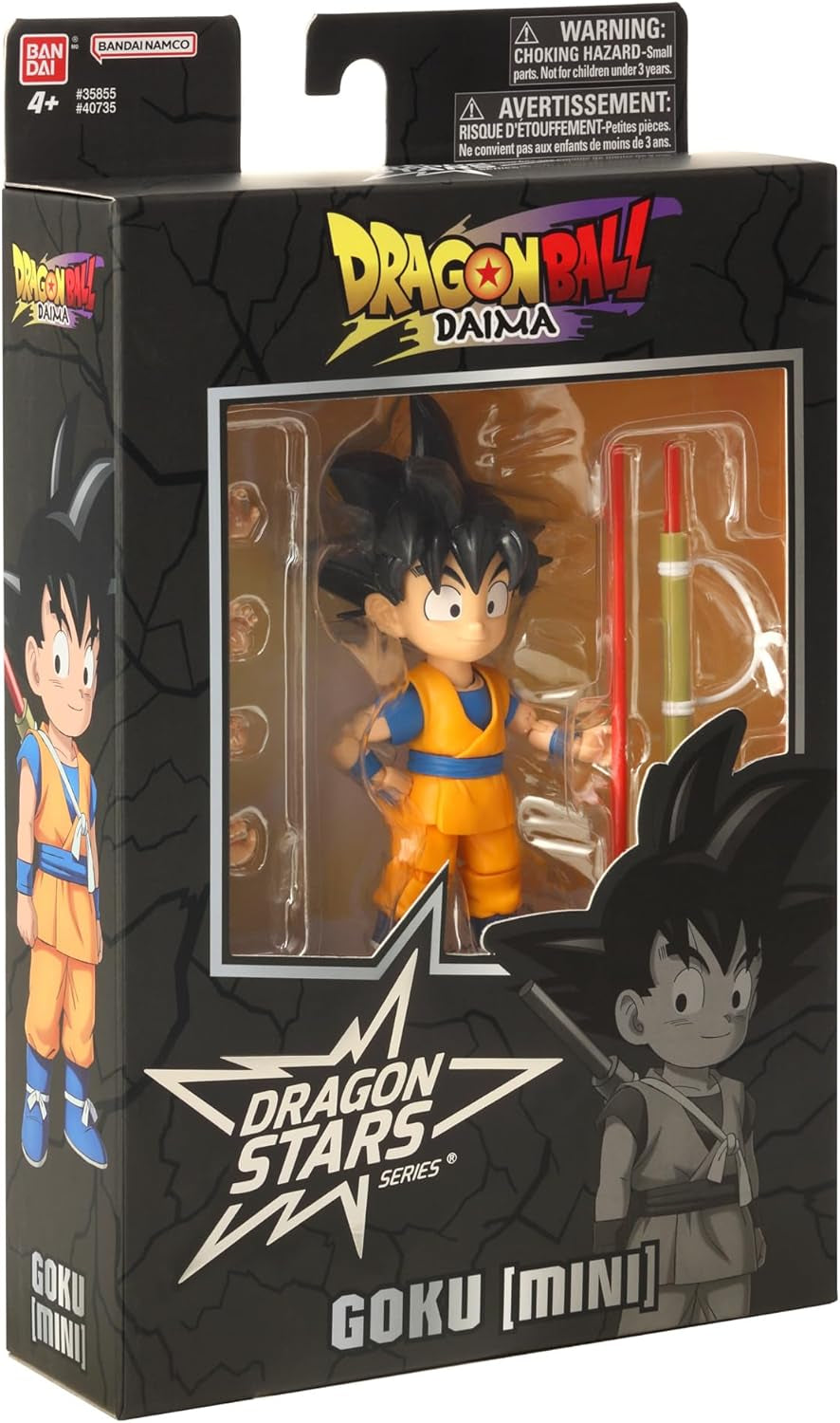 BANDAI - Dragon Ball Daima Kid Goku - Figura Dragon Star 17 cm - Figura Kid Goku con accesorios - Licencia Oficial Dragon Ball - Figura Mini Goku móvil - Juguete a partir de 4 años - 40735 Figuras de acción Naty Shop