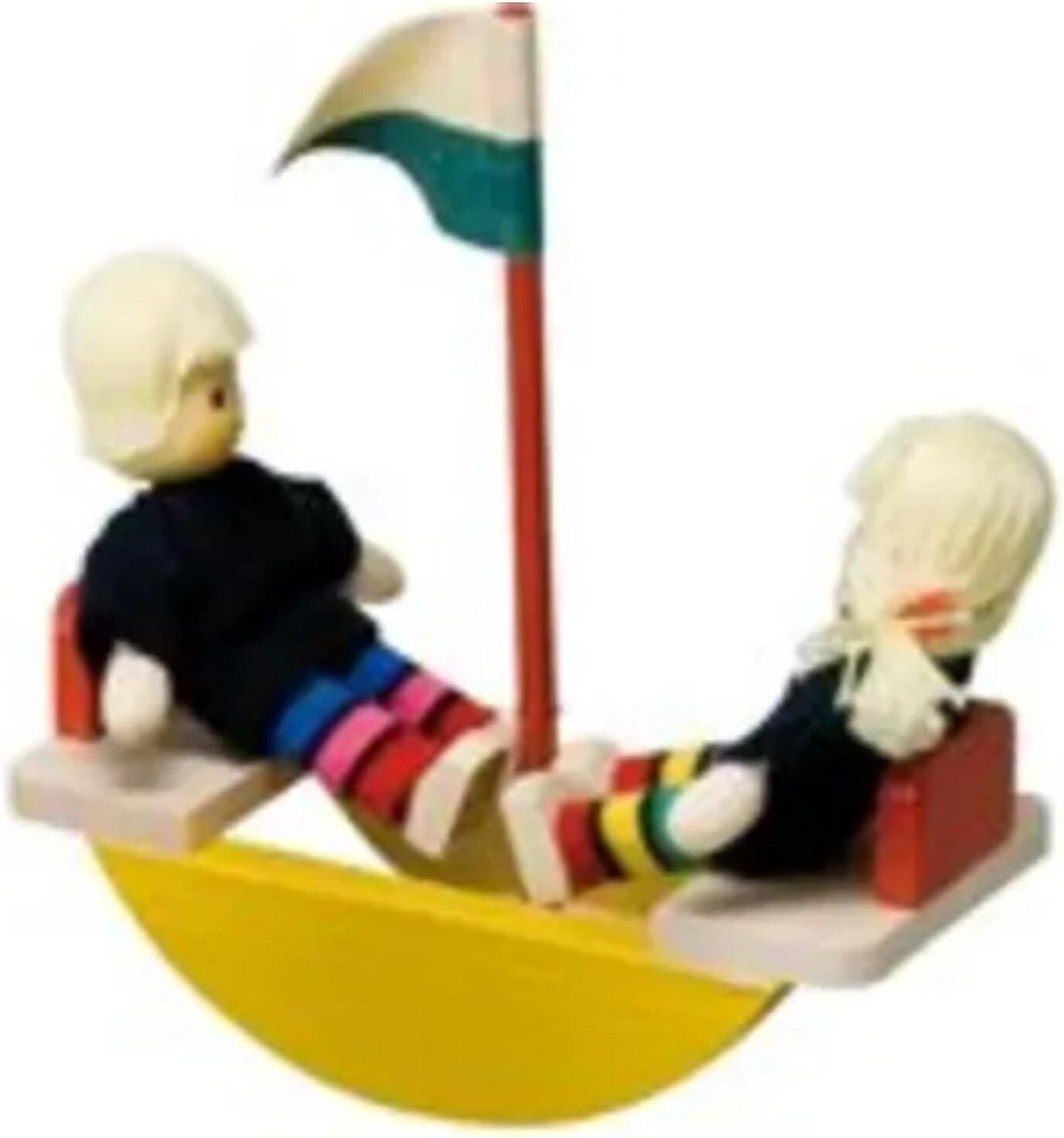 22010 Accesorii pentru casă de păpuși, de culoarea lemnului, galben, roșu