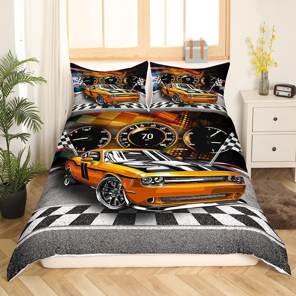 Juego De Cama Jungen Cartoon Car 135X200,Kinder Bau Fahrzeuge Tröster Abdeckung Für Kind Kleinkind Teens,Dinosaurier Bettbezug,Traktor Maschinerie Bagger Bettdecke Abdeckung,Lkw Autos Bedtuffen Naty Shop Multi 9 135*200+80*80*1