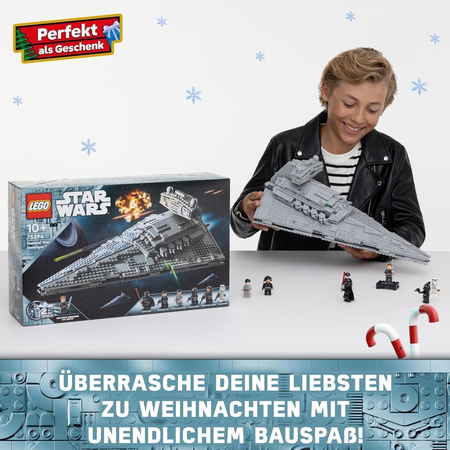 LEGO Star Wars Destructor Estelar Imperial, Set de Nave Estelar, Juguete de Construcción, Set de Juego de Darth Vader y Cal Kestis, Regalo de Cumpleaños para Niños, Niñas y Fanáticos 75394 Juegos de Construcción Besuche den LEGO-Store