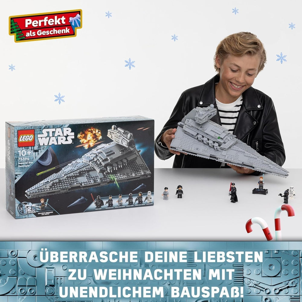 LEGO Star Wars Destructor Estelar Imperial, Set de Nave Estelar, Juguete de Construcción, Set de Juego de Darth Vader y Cal Kestis, Regalo de Cumpleaños para Niños, Niñas y Fanáticos 75394 Juegos de Construcción Besuche den LEGO-Store