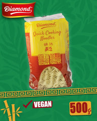 DIAMOND Fideos instantáneos sin huevo, fideos instantáneos al wok con harina de trigo y guarniciones - 1 x 500 g