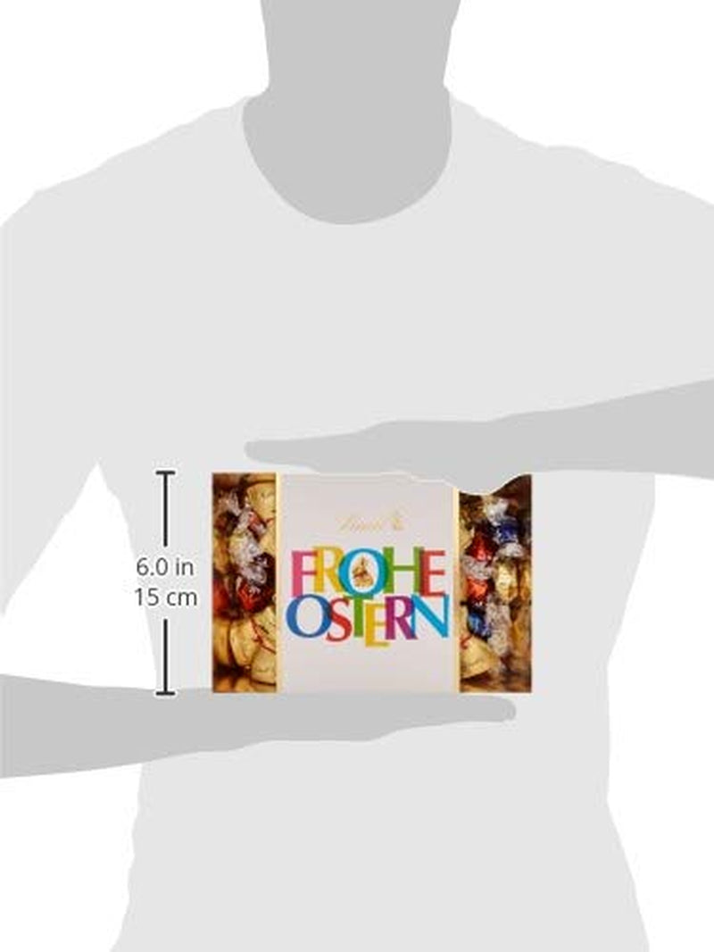 Nido de Pascua colorido de chocolate Lindt | 310 gramos | 8 x mini conejitos dorados, 26 x huevos de chocolate con leche Lindor, 15 x huevos de chocolate blanco Lindor, 10 x huevos de chocolate amargo Lindor | Chocolate de Pascua | Regalo de chocolate