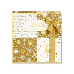 Chocolate Lindt | Caja de bombones Gold Pieces | 180 g | 18 bombones en 10 surtidos como fino surtido de bombones, algunos con alcohol | Caja regalo premium con bombones navideños