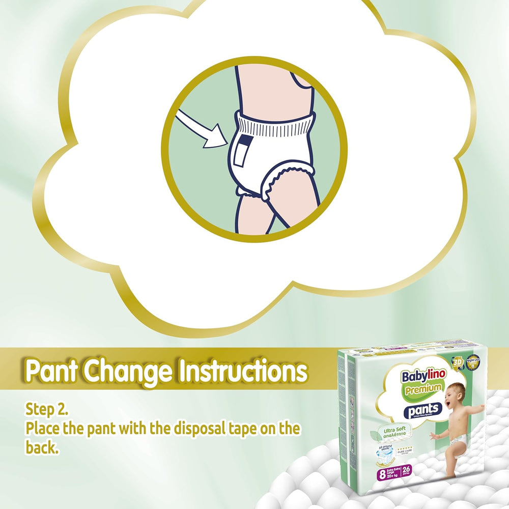 Pantalón Premium Talla 8 con filtro ultrasuave, XXL (20+ kg), 104 piezas