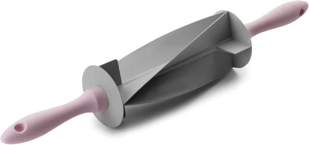 RODILLO CORTADOR DE Croissant, Plástico, gris/rosa, 18 x 18 x 10 cm