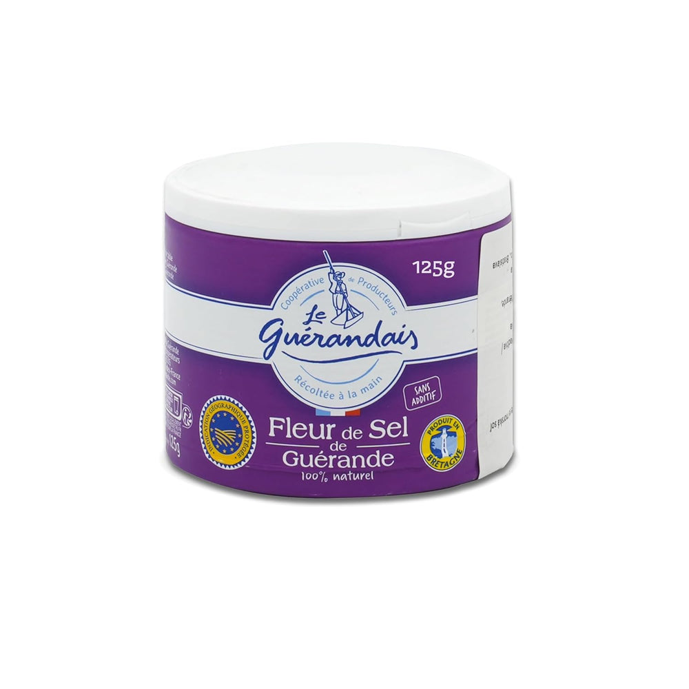 Handgeschöpftes Fleur de Sel, DE GUERANDE, dosis de 125 g
