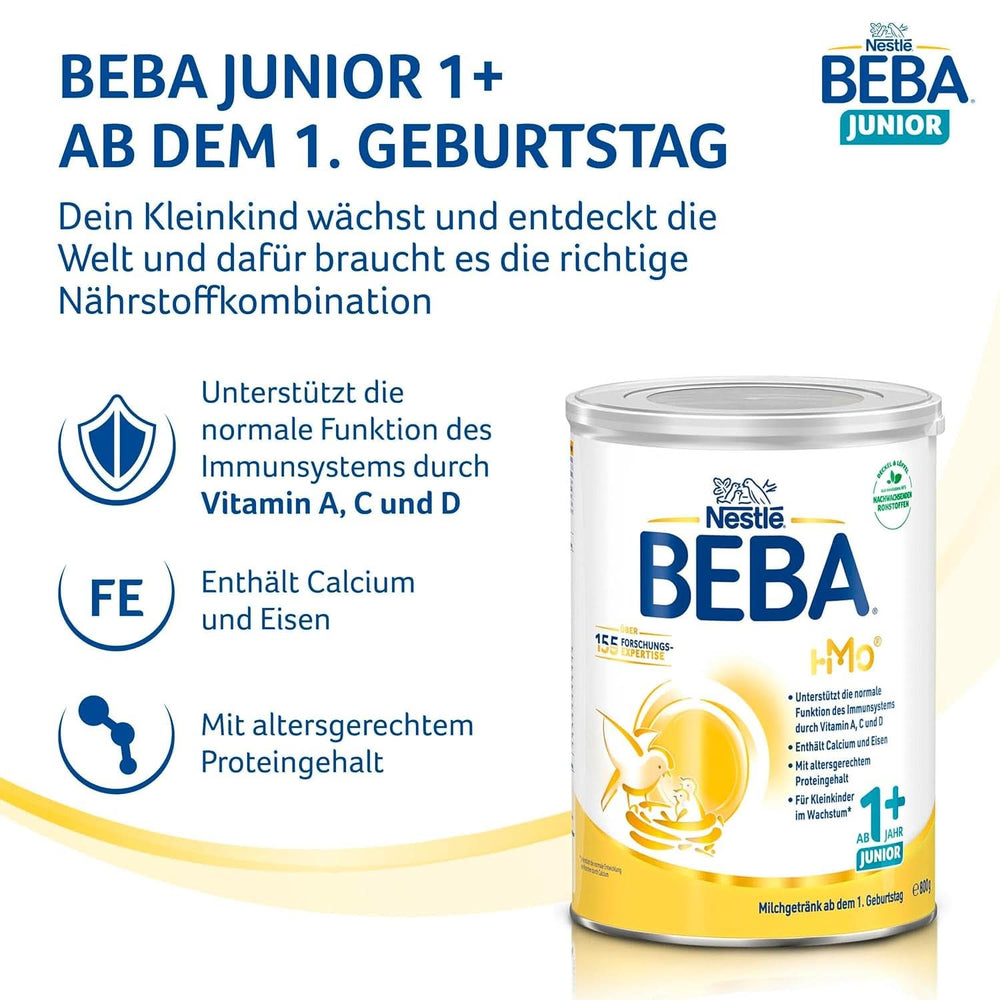 Nestlé BEBA JUNIOR 1, leche de fórmula a partir de 1 año Madre e Niño Naty Tienda