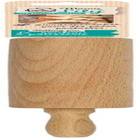 , KP5715, Rodillo de Madera, Ergonómico y Fácil de Limpiar, Ideal para Extender Masa y Galletas, Dimensiones 44,5 cm, Color Marrón