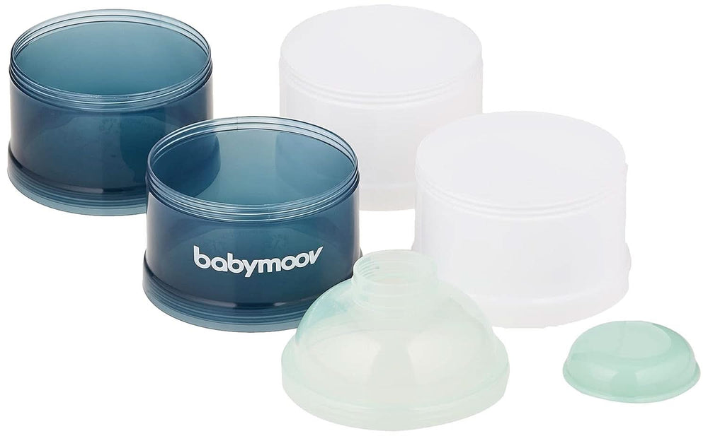 Babymoov Milchpulver-Portionierer, Azul Ártico, 4 Fächer Accesorios Alimentación y Lactancia Bebe Naty Shop