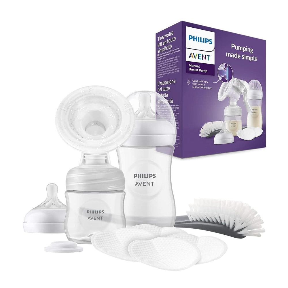 Philips Avent Handmilchpumpe - Einfaches Abpumpen, Mit Natural-Motion Technologie, Bpa-Frei (Modell SCF430/01) Accesorios Transparentes Alimentación y Lactancia Bebe Naty Shop Starter Set