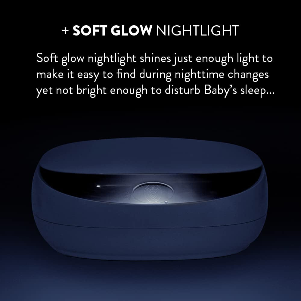 Prince Lionheart EVO Calentador de toallitas húmedas desechables para bebé con sistema Ever-Fresh de luz nocturna cálida (adaptadores de la UE) 1 pieza (paquete de 1)