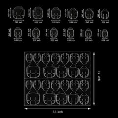 360 buc benzi autoadezive transparente pentru unghii, lipici pentru unghii, benzi autoadezive față-verso, decorare manichiură DIY transparentă