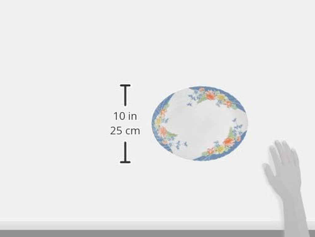 Florine Tafelservice Mit Blumen, Glas, Mehrfarbig, 33 X 33 X 31 Cm Seturi vesela masa Naty Shop