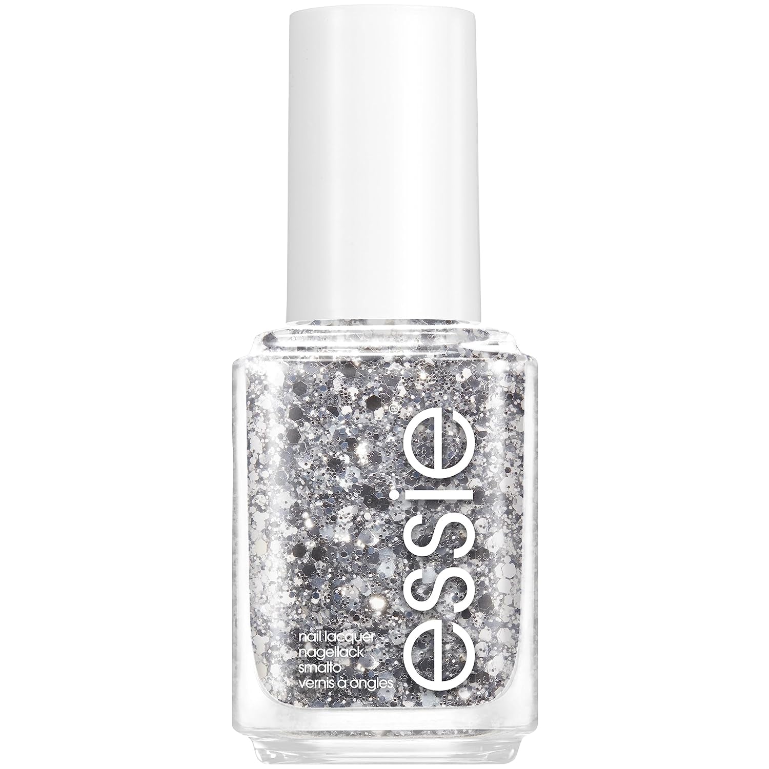 Essie Esmalte de uñas Glitter No. 275 un corte arriba, brillo/rosa, 13,5 ml