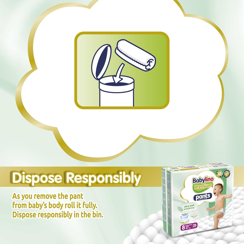 Pantalón Premium Talla 8 con filtro ultrasuave, XXL (20+ kg), 104 piezas