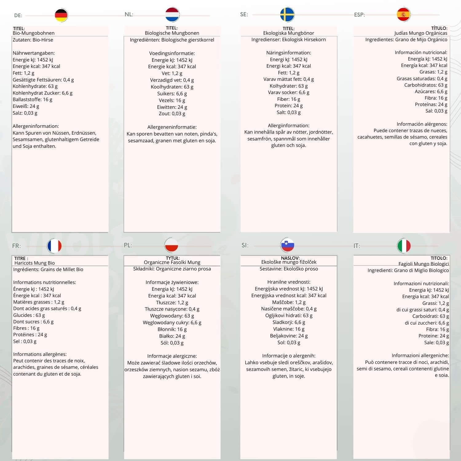 Wholefood Earth Frijoles Mungo Orgánicos 2kg | Sin OGM | Vegano | Rico en fibra | Rico en proteínas | Certificado orgánico