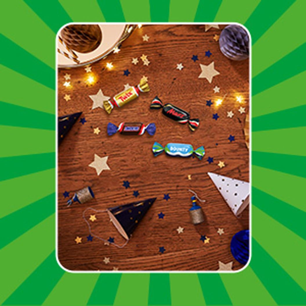 Mix de miniaturas, Mars, Snickers, Bounty & Twix, Barritas clásicas en formato mini, 296 Barritas, Caramelos de Chocolate 3Kg Naty Shop