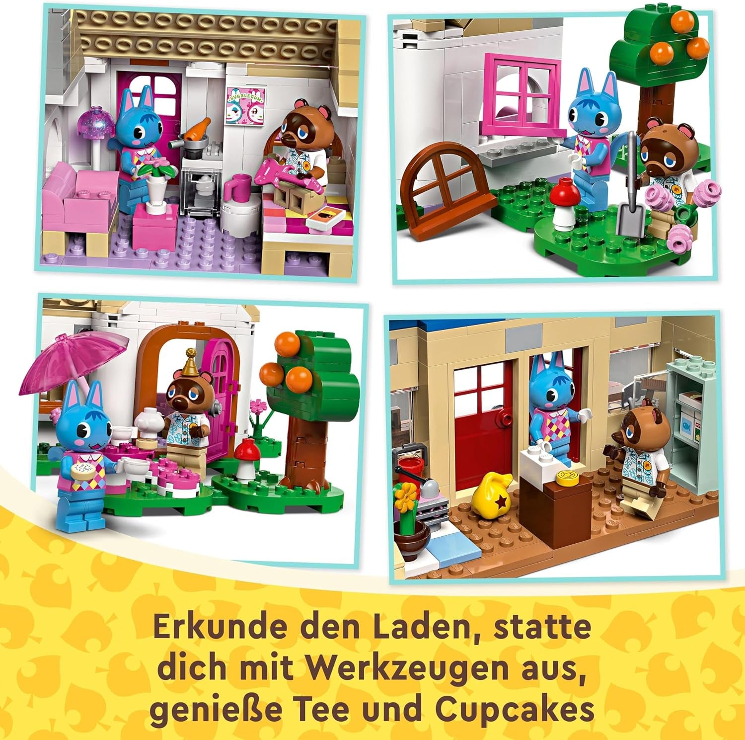 Set LEGO Animal Crossing Nook's Shop y Sophie's House, juguete creativo para niños con 2 minifiguras de la serie de videojuegos, regalo para niñas y niños a partir de 7 años 77050 Juegos de construcción Besuche den LEGO-Store
