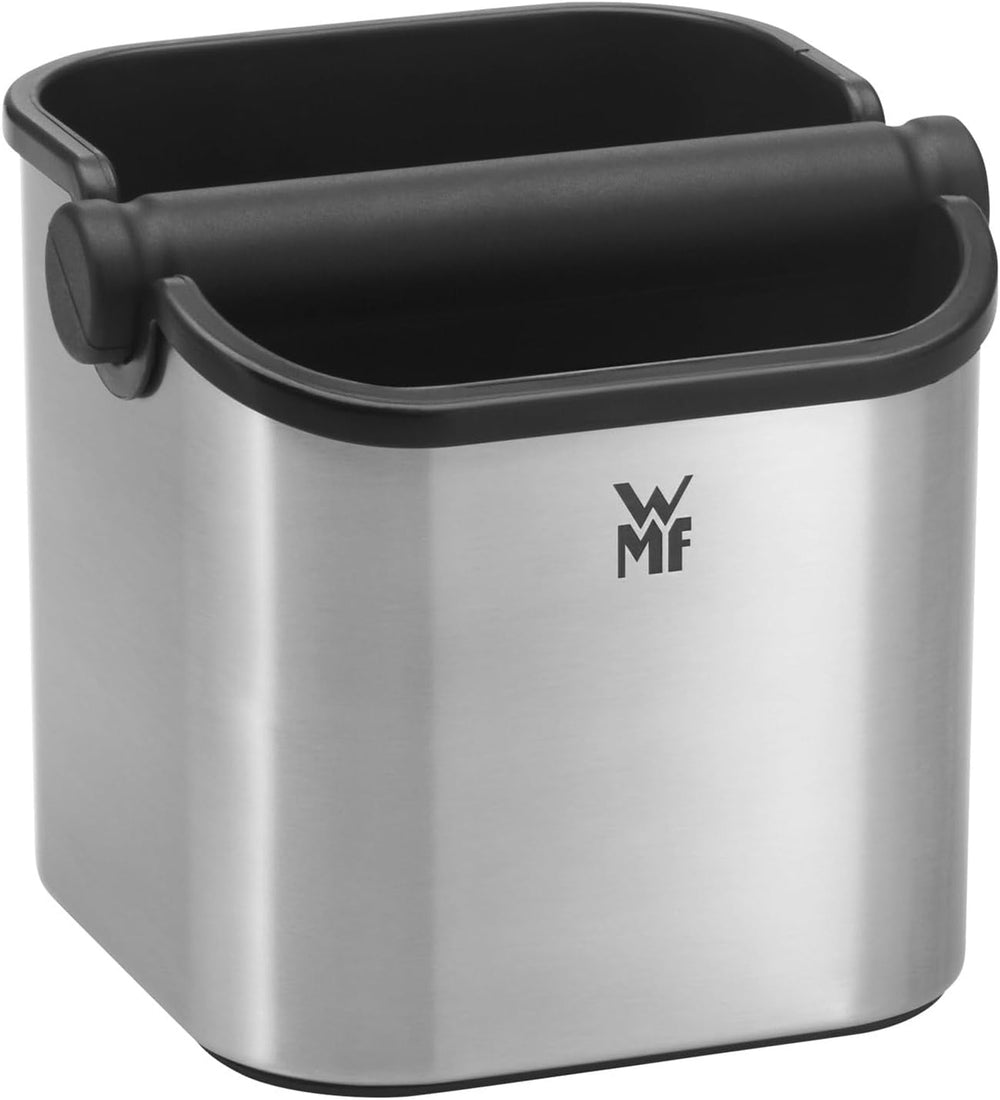Espressor WMF Lumero, portafiltru, 1400 wați, portafiltru, 3 inserții, pentru 1-2 cești de espresso, inclusiv pentru capsule, 15 bar, suport pentru cești, spumator de lapte, oțel inoxidabil mat