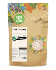 Granos de avena Wholefood Earth 2 kg | Sin OGM | Naturales | Rico en fibra