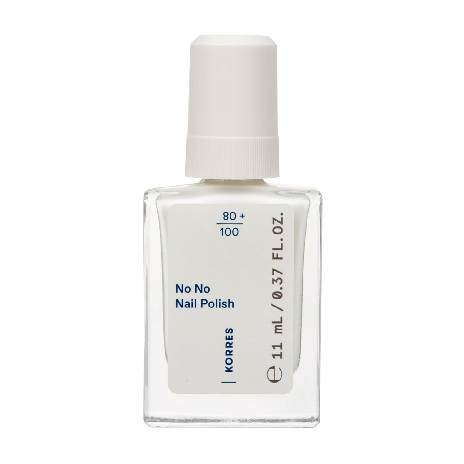 KORRES No No base de esmalte de uñas - base 10% vegana sin liberación, para un color duradero y resistente a las astillas, 11 ml - uñas cuidadas de forma natural, sin sustancias nocivas