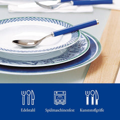 Villeroy & Boch - ¡Juega! Cubiertos Océano Azul, Juego de 30 piezas Cocina Naty Shop