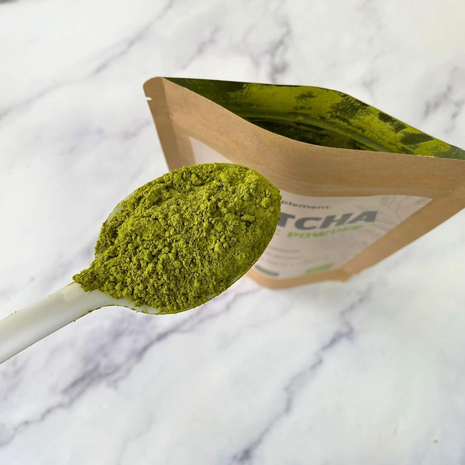 Cupplement Matcha 90 grame bio - Ceai verde pudră de cea mai înaltă calitate - Fără bătător de bambus și tel - Culunary - Set pentru începători - Latte - Bătător - Japonia - Pudră - Ceai - Tel - Pungă - Smoothie