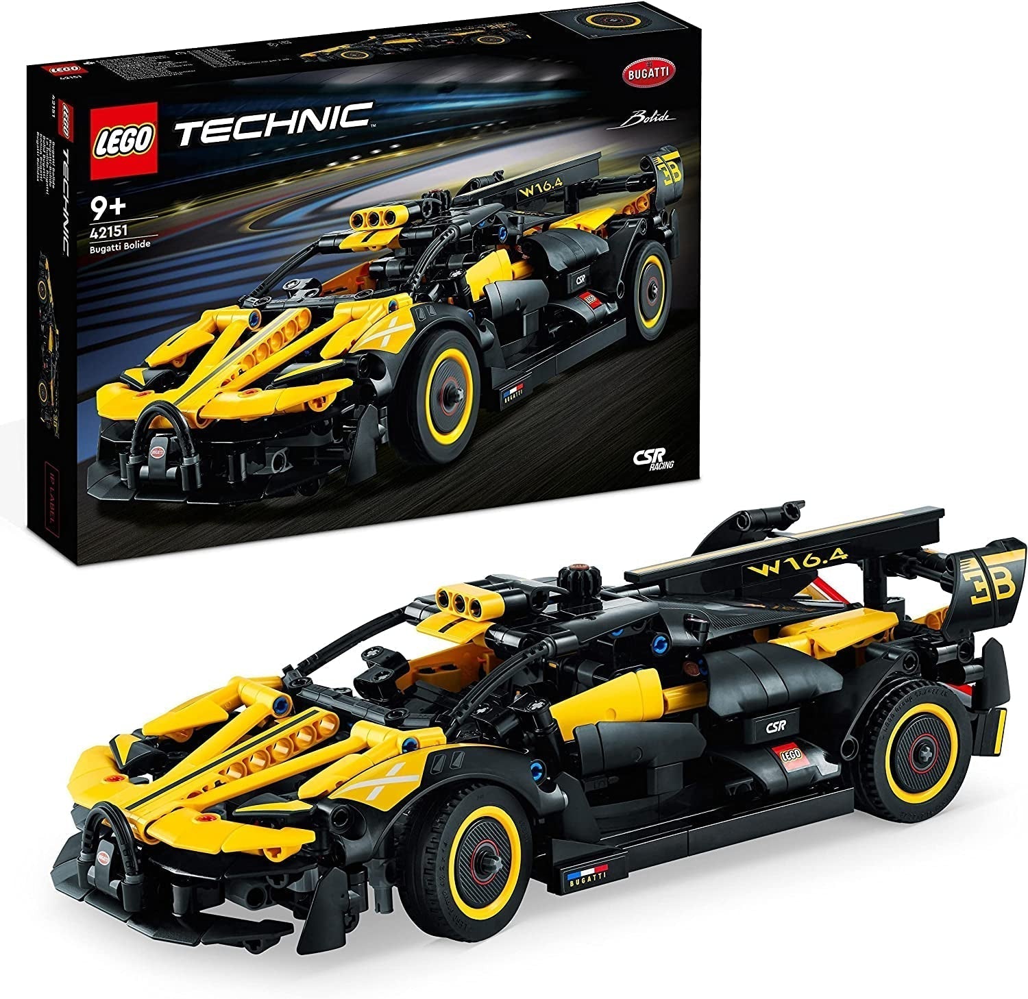 LEGO Technic Coche de carreras Bugatti, kit de modelo de coche, coche deportivo de juguete, icónico juego de coches coleccionables, juguete de construcción a partir de 9 años 42151 Juegos de construcción Besuche den LEGO-Store Default Title