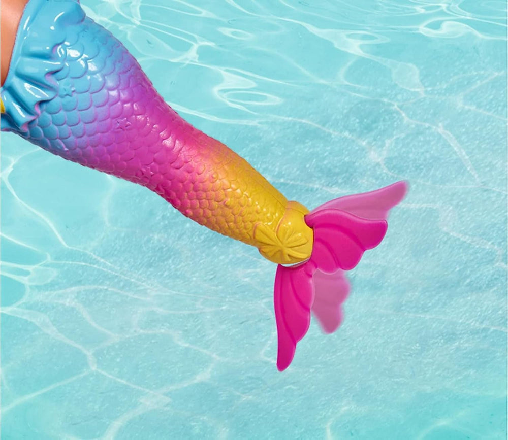 Simba 105733318 - Evi Love Swimming Mermaid, Evi como una sirena, Sabe nadar correctamente, Con figura de pez, Muñeco de vestir, 12cm, Para niños a partir de 3 años Muñecas Naty Shop