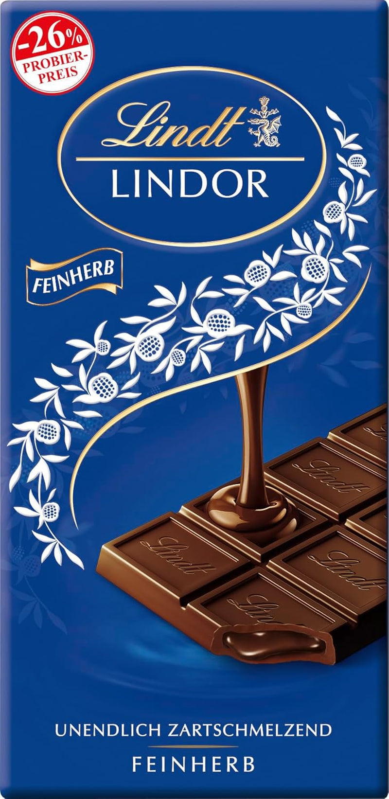 Lindt Schokolade LINDOR Pistazie, Promotion | 100 G | Feinste Vollmilch-Schokolade Mit Unendlich Zartschmelzender Füllung Mit Pistaziengeschmack | Schokoladentafel | Schokoladengeschenk, 2023 Version Naty Shop 100 G - Version 2023 Feinherb
