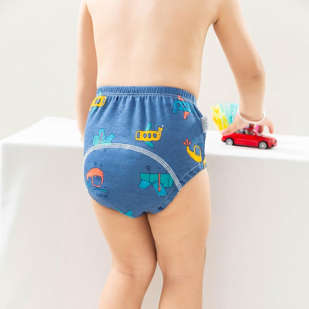 Pantalones de entrenamiento para ir al baño, nuestros pantalones de entrenamiento para ir al baño para niños (2-3 años, 7 piezas, color: multicolor, talla S)
