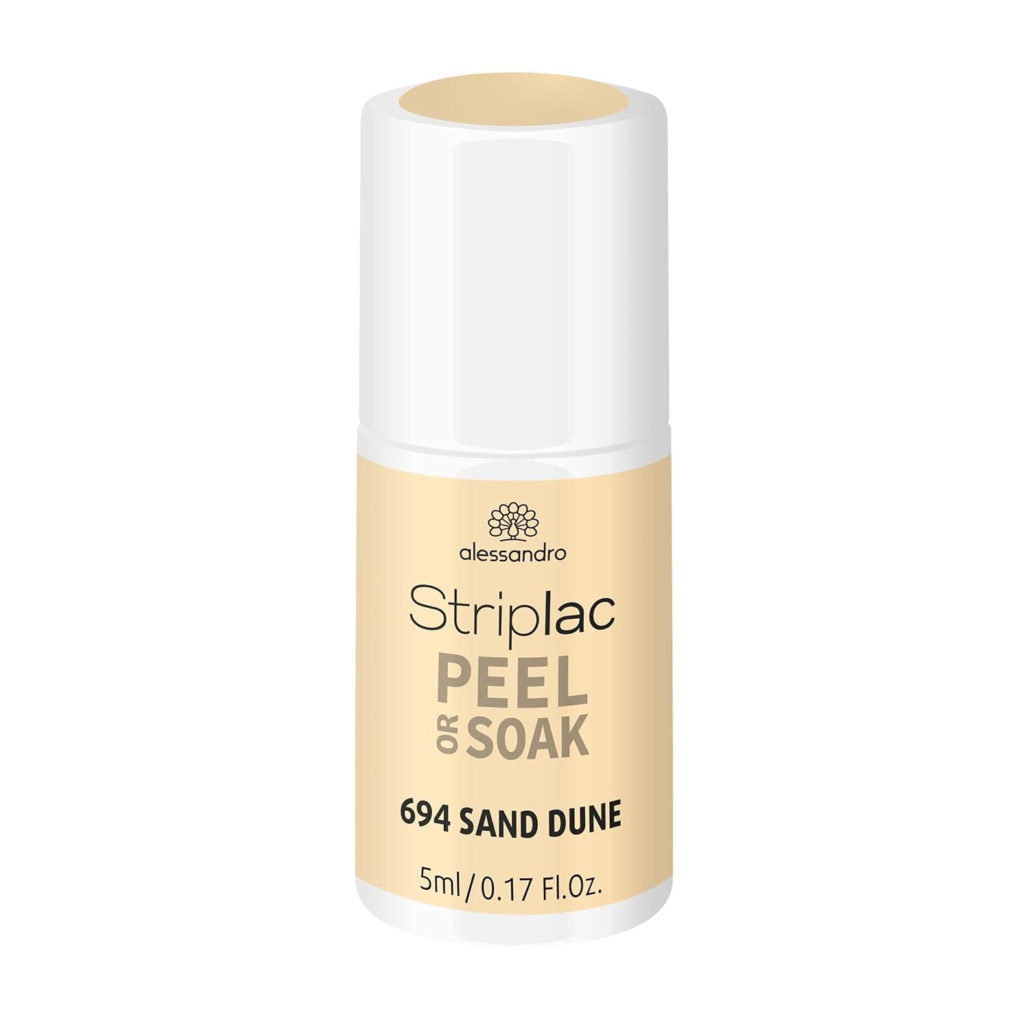 alessandro Striplac UV-Nagellack Flat White – Schonend und langanhaltend – Einfache Entfernung dank Peel-Off-Technologie – Vegan und tierversuchfrei – 8 ml