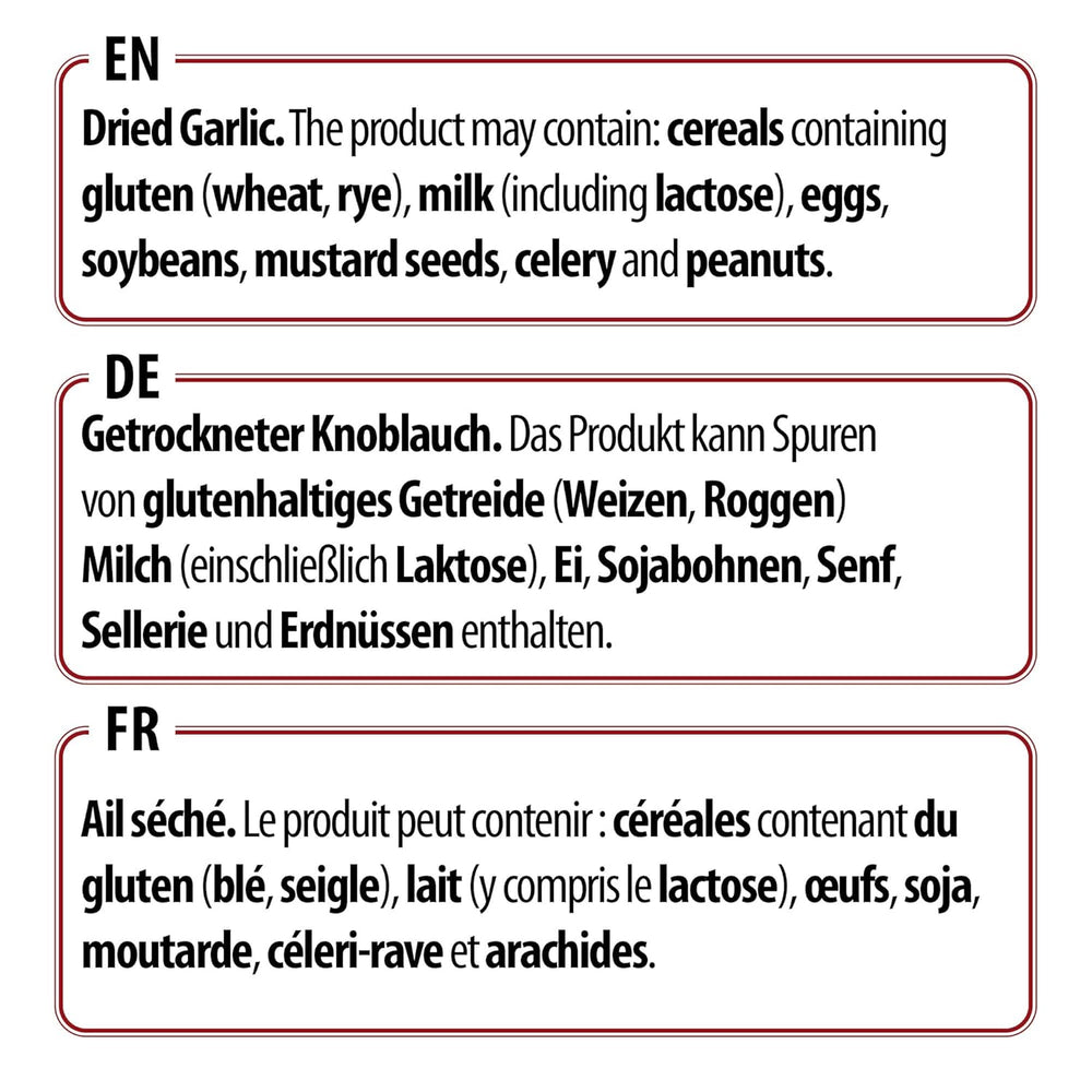 Prymat Getrockneter Knoblauch granuliert 1,05 kg – Aromatisches Knoblauchgranulat zum Würzen von Fleisch, Fisch, Gemüse, Sauce, Dips & Marinaden – intensiv im Gesmack – ohne Zusätze