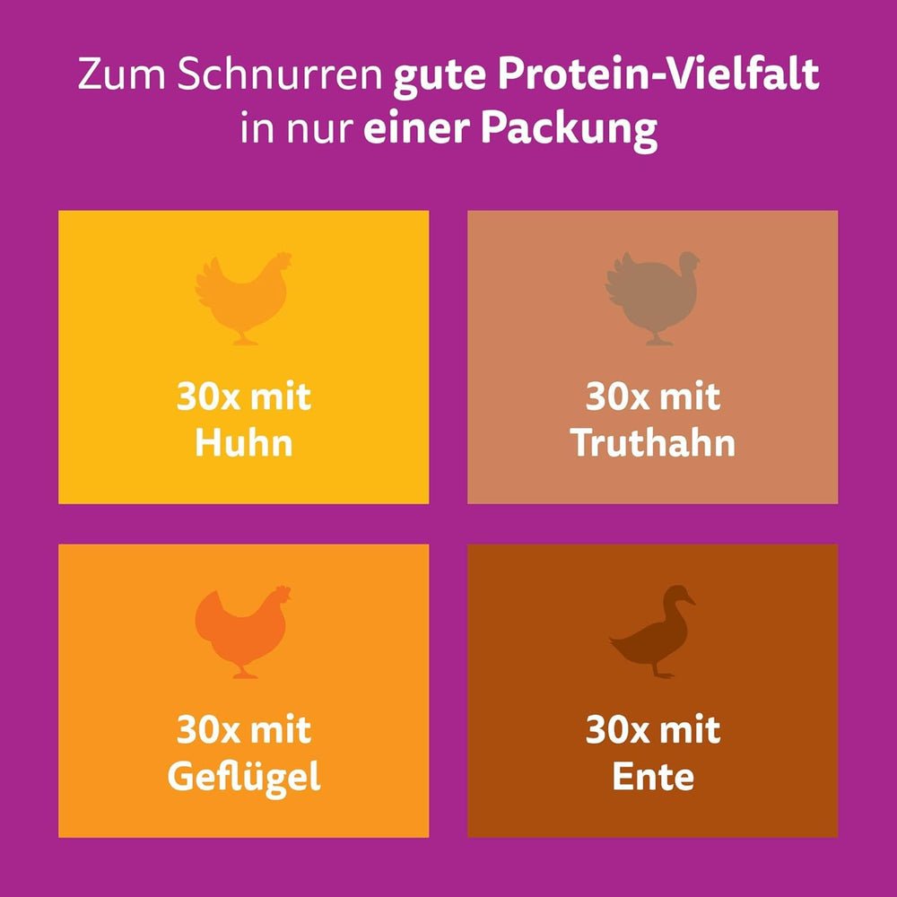 WHISKAS Hrană umedă pentru pisici în jeleu 120 x 85g Selecție de păsări de curte