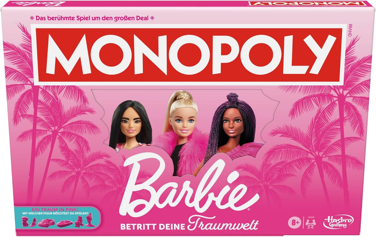 Ediția Barbie, jocul de societate clasic inspirat de lumea viselor lui Barbie și de aventurile ei, este un joc original pentru copii și adolescenți.