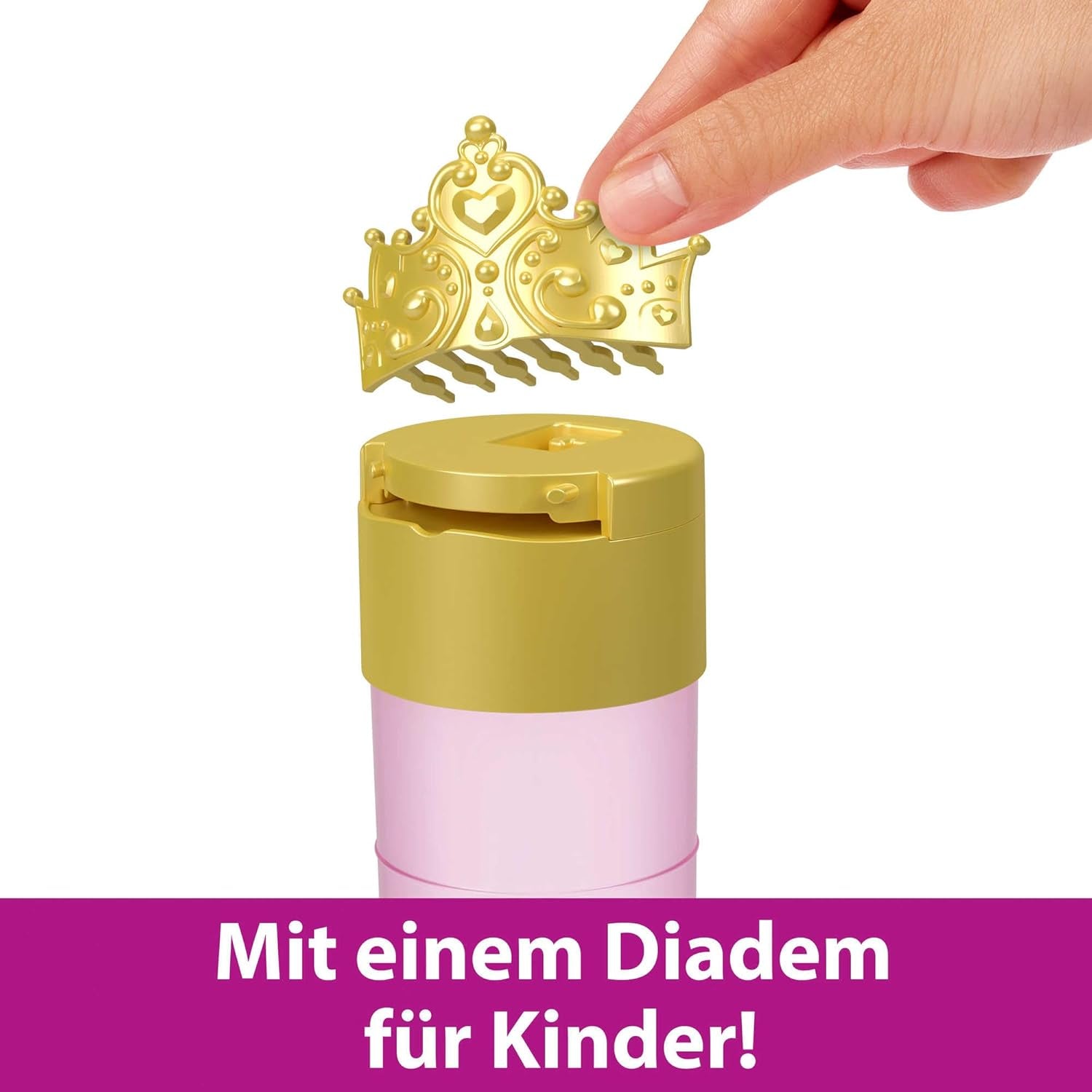 Disney Prinzessin-Spielzeug, Royal Color Reveal-Puppe mit 6 Überraschungen zum Auspacken, Freundschaft-Serie mit einer Figur eines Freundes, von den Disney-Filmen inspiriert