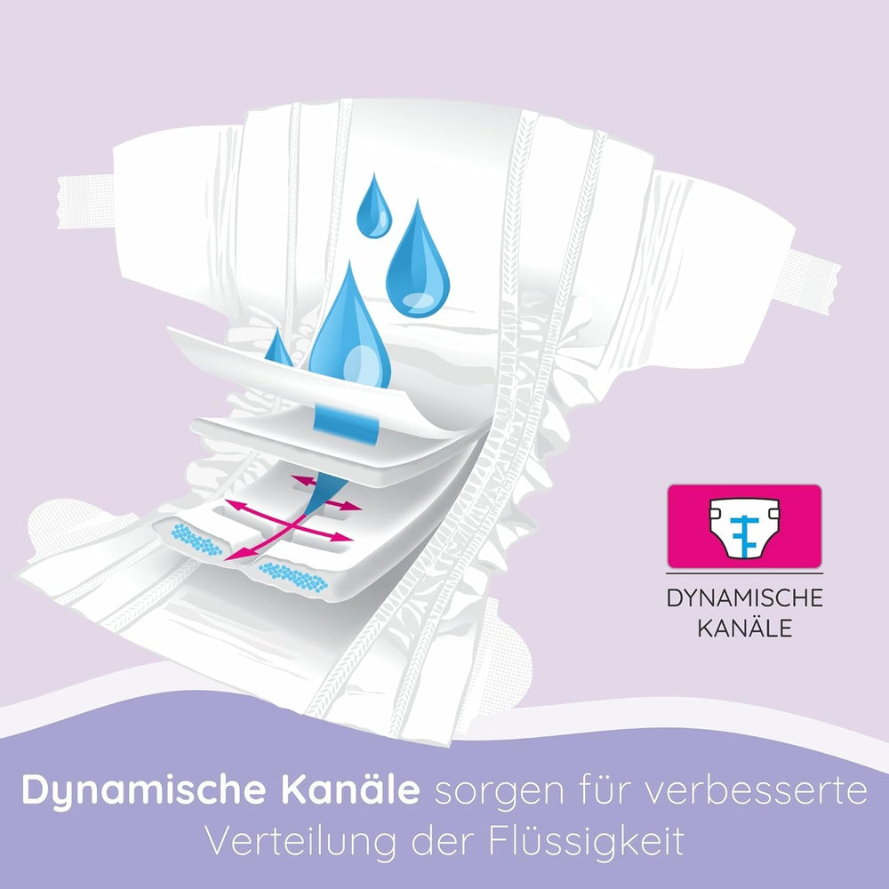 Pañales Bella Baby Happy Premium, Talla 6, Junior Extra, 15+ kg, 96 piezas, Sello DERMATEST y OEKO-TEX, Pañales Desechables para Bebé